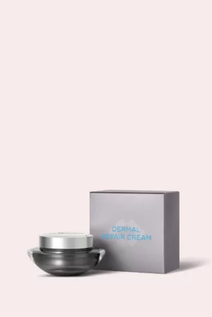SkinMedica Dermal Repair Cream jar and box on light background.