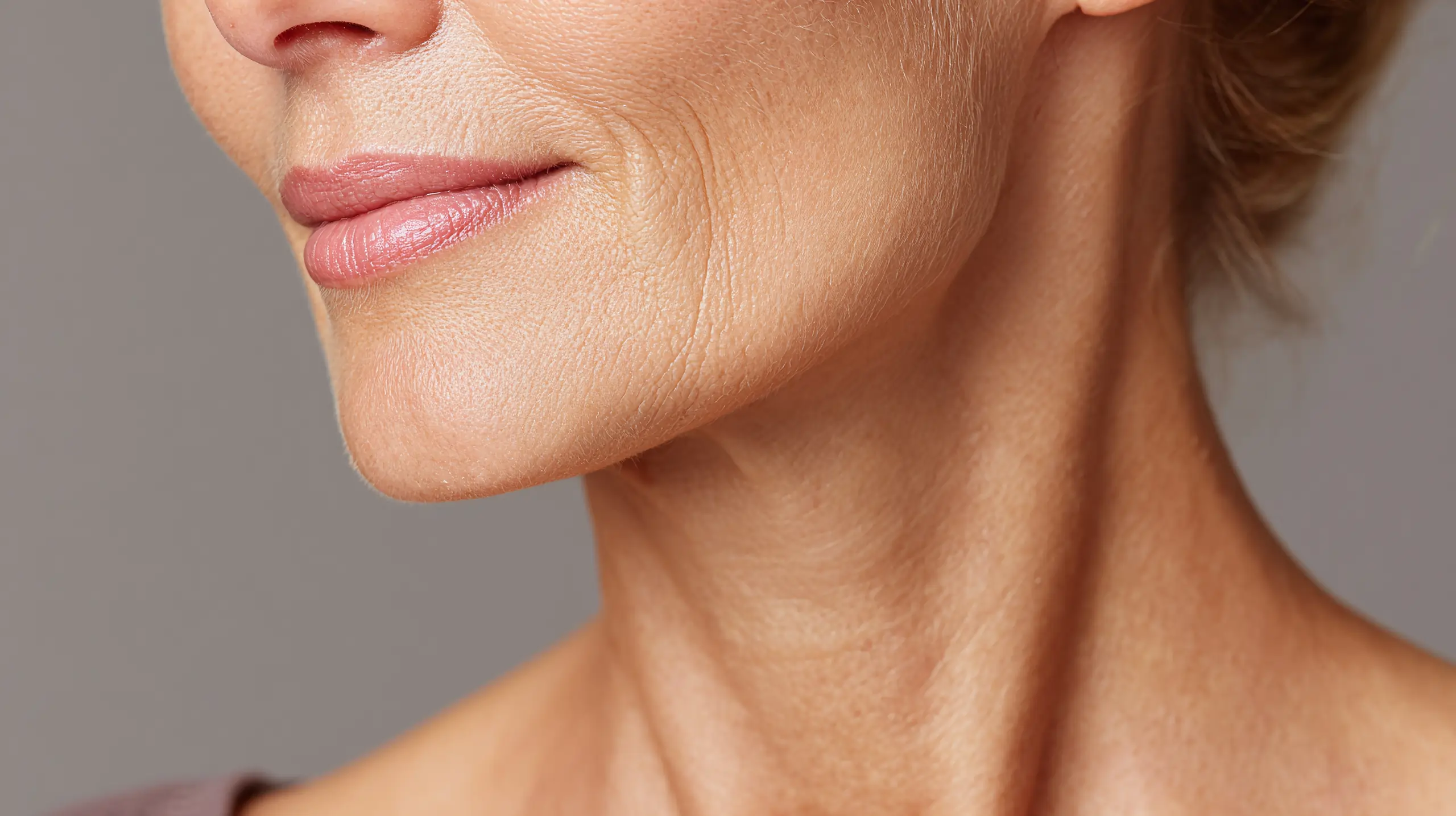 Anti-aging skin treatment for wrinkles and fine lines around the mouth